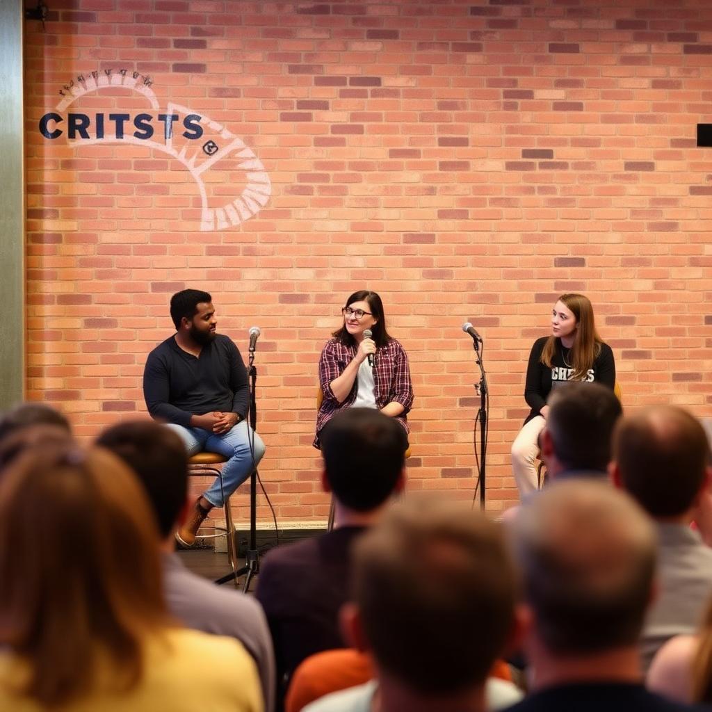 Panel discussion at a Collective event