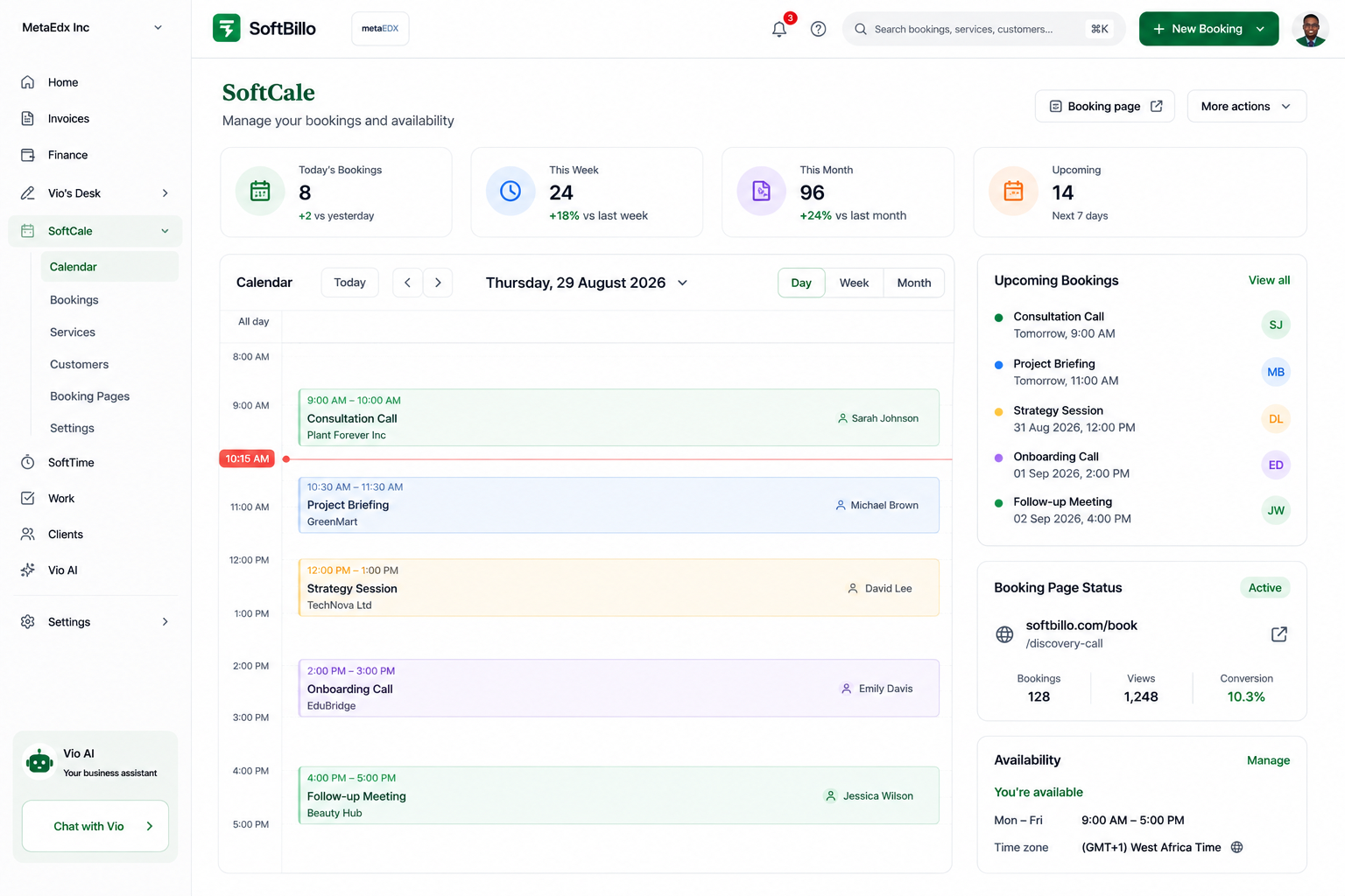 SoftCale booking and scheduling calendar